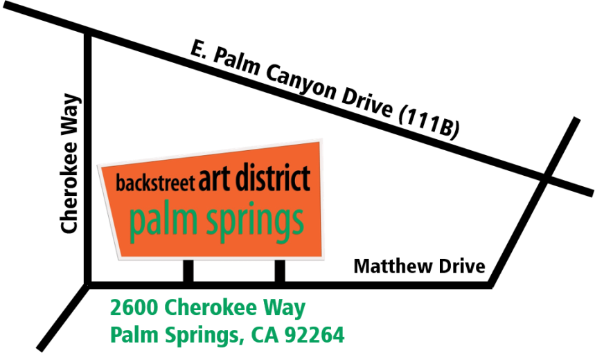 Map to Backstreet Art District